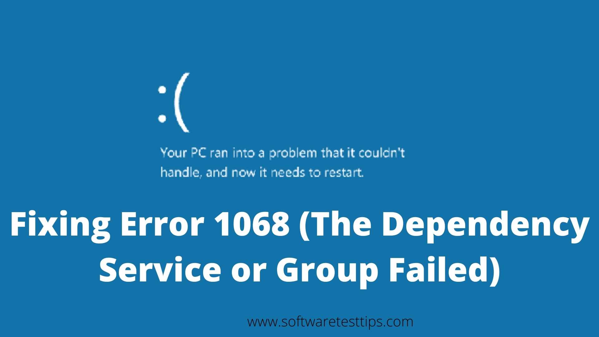 error code 1068 windows 7
